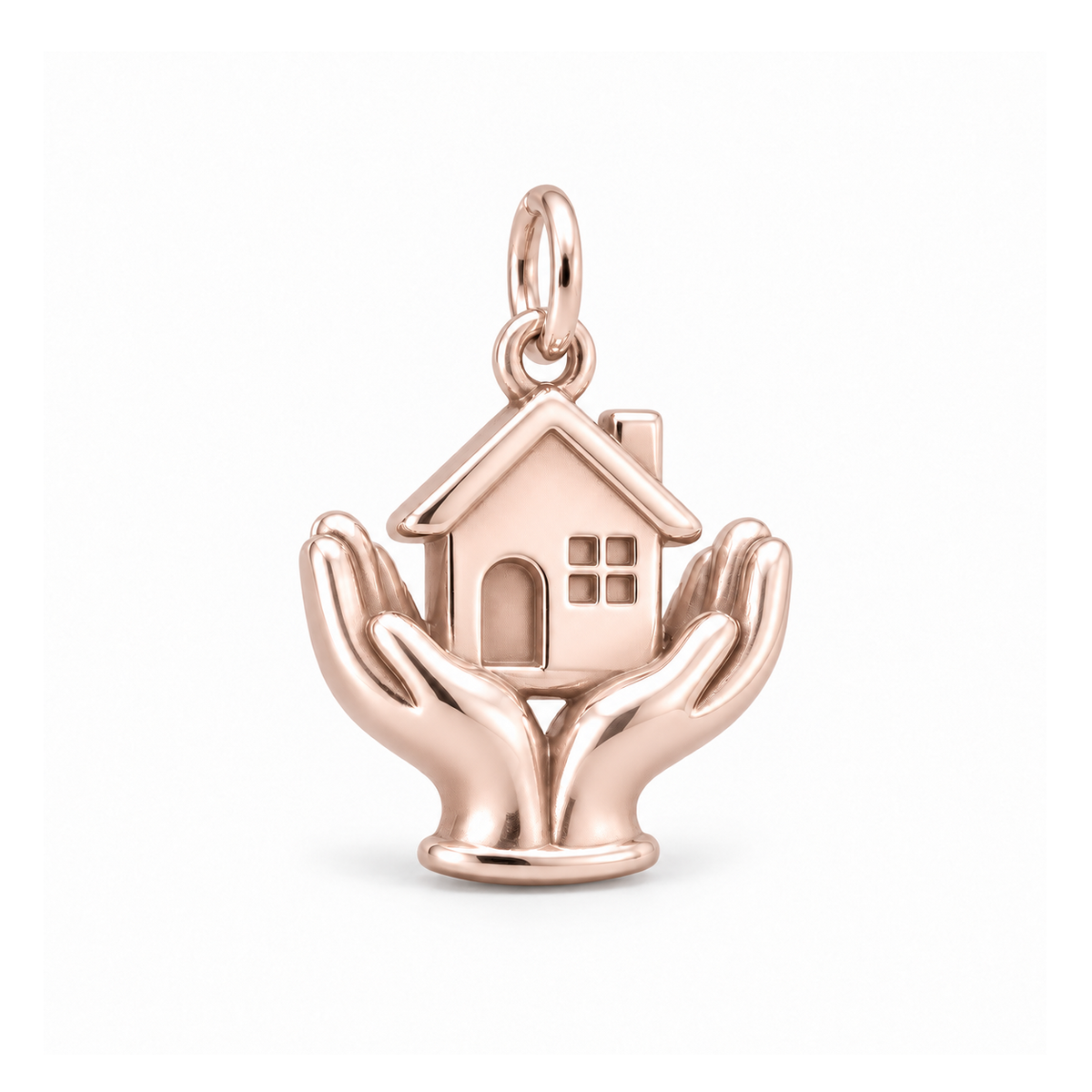 Helping Hands Home Charm — Rose Gold | charm-topics-remaining-444-2026-09-14 | topic-312