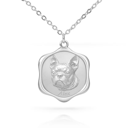 Soulyshine Precious Paw -  Upload Pet Portrait Photo Necklace