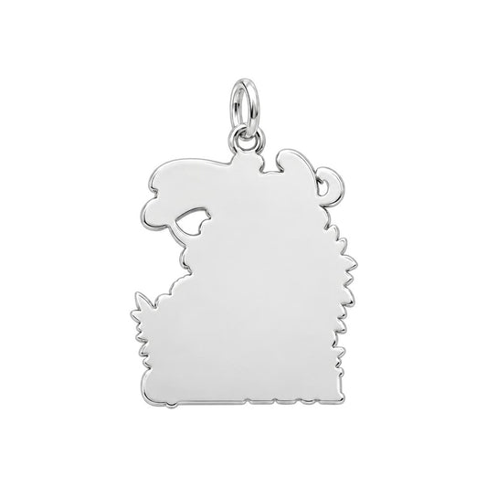 Highland Cow Herd Charm Bracelet – Personalized Grandma Gift – back of the charm, engraving area