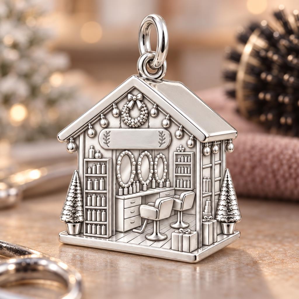 Holiday Salon Studio Charm and Polyester Cord Bracelet Set
