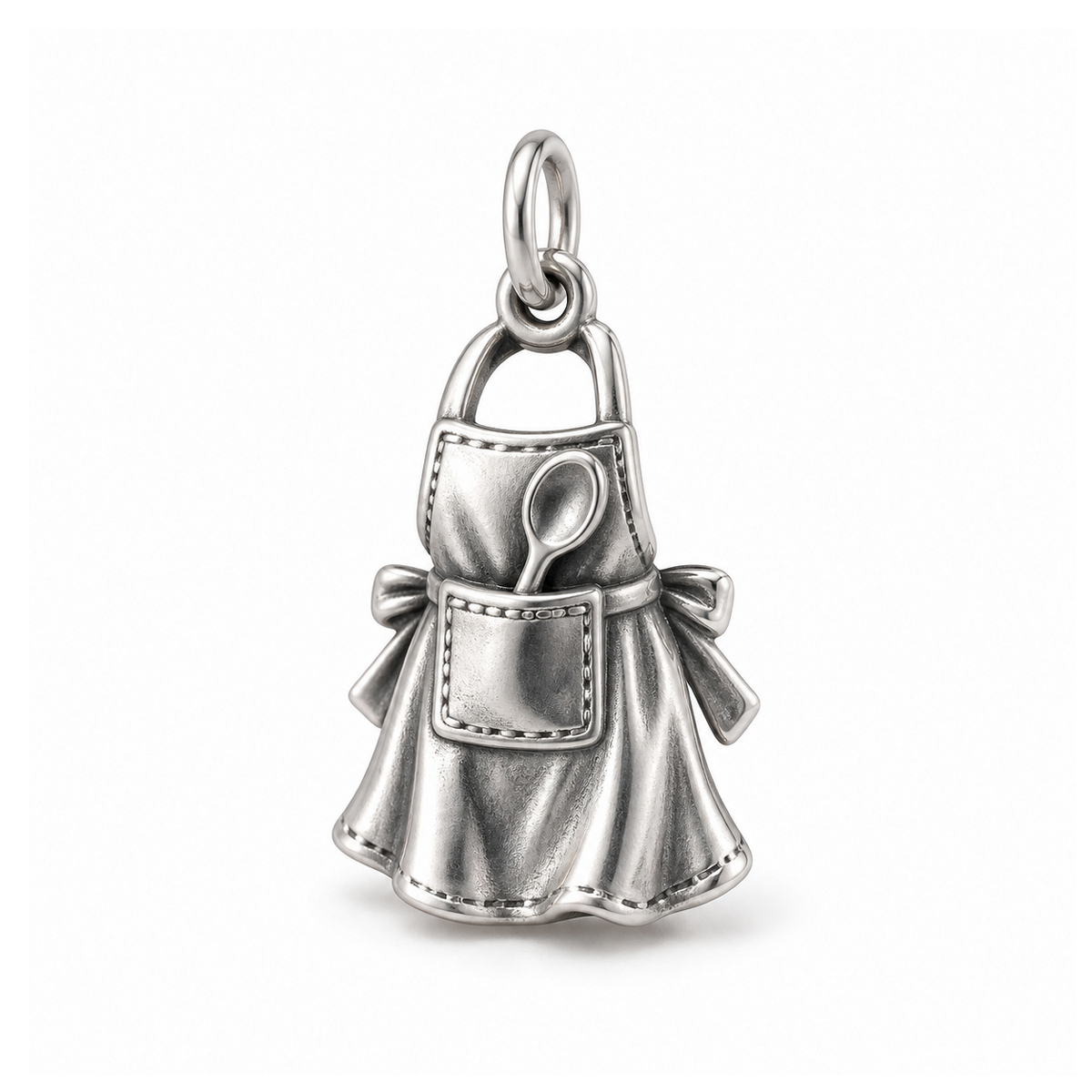 Home Cook Apron Charm — Silver | charm-topics-remaining-444-2026-09-14 | topic-250
