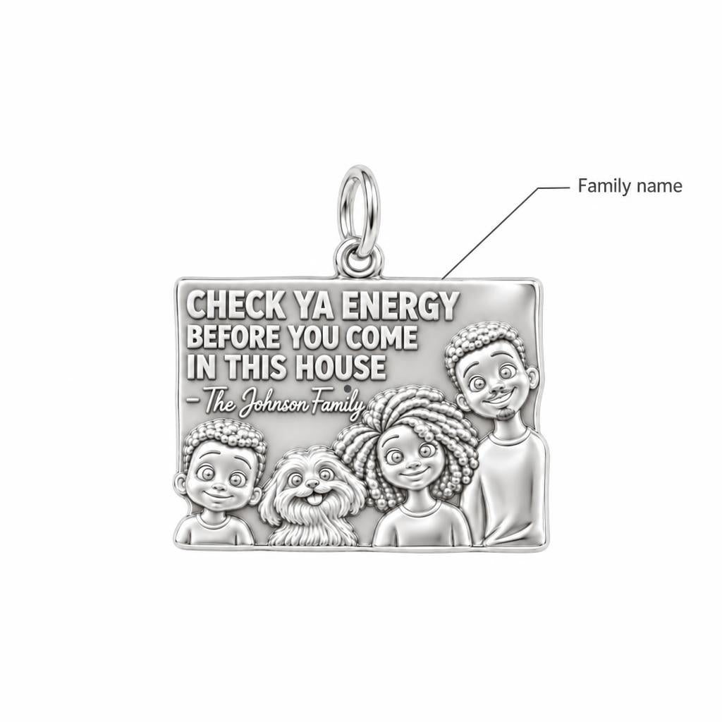 Home Energy Family Sign Charm Bracelet – Personalized Mom Gift – personalization guide