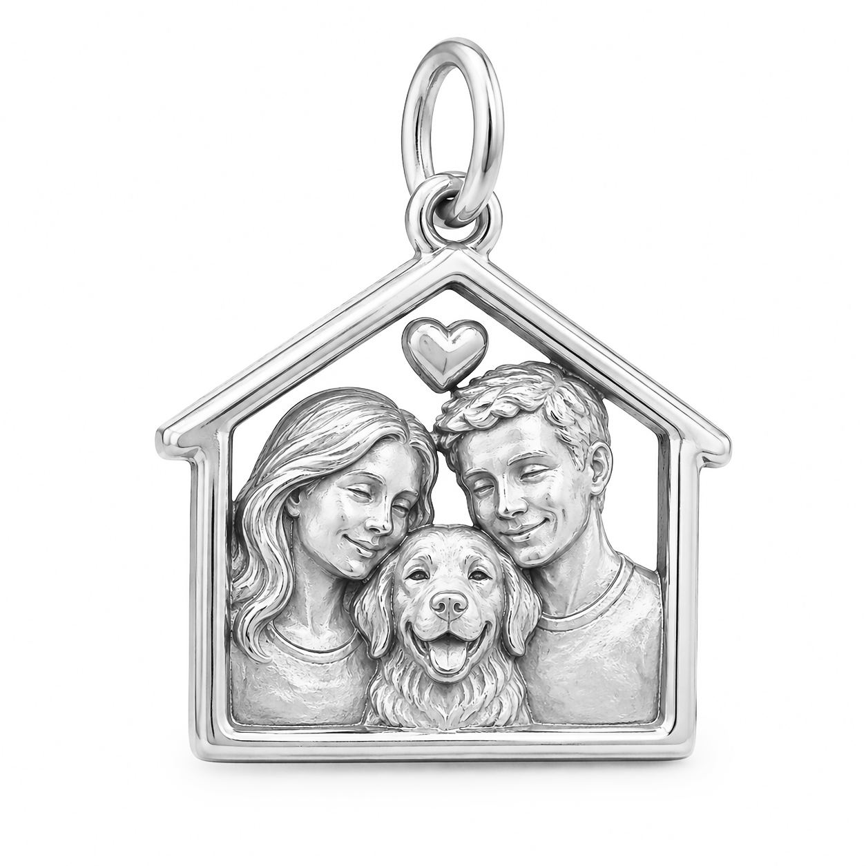 Always Family - Home Is Family Charm - Silver