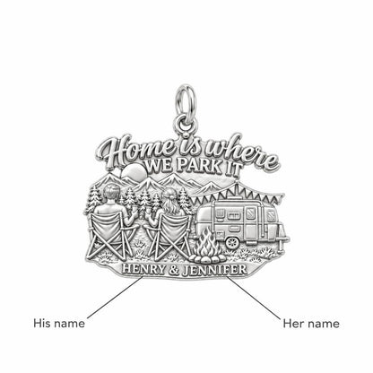 Home Is Where We Park It Charm Bracelet – Personalized Couple Gift – personalization guide