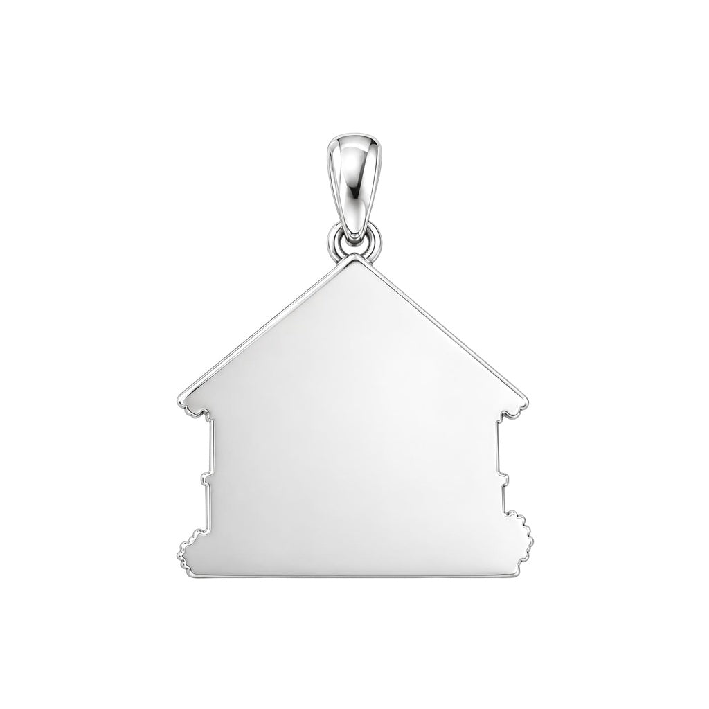 Home Sweet Home Custom Photo Charm Bracelet Set – back of the charm, engraving area