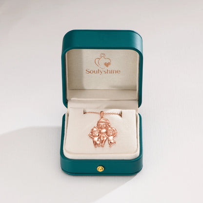 Soulyshine Personalized Grandma Grandkids - Handmade Necklace in Silver/14K Gold Vermeil
