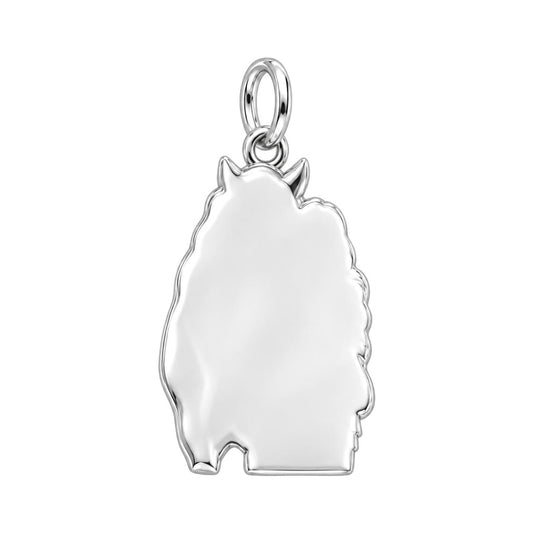 Horse Hug Charm – back of the charm, engraving area