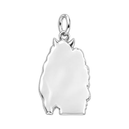 Horse Hug Charm Bracelet Set – back of the charm, engraving area
