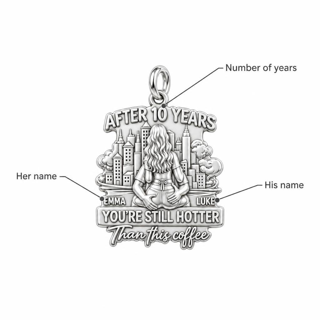 Hotter Than Coffee Charm Bracelet – Personalized Couple Gift – personalization guide