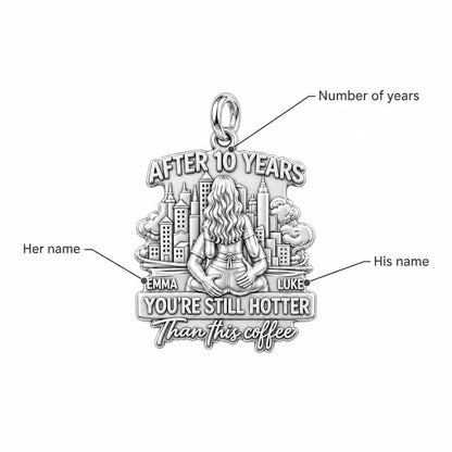 Hotter Than Coffee Charm Bracelet – Personalized Couple Gift – personalization guide