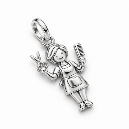 Hairstylist Professional Dangle Charm | macro | sha256:6c1833fb534091d61ff4f582570e236bb6f2ae24d57753083d34d899e202f8e7