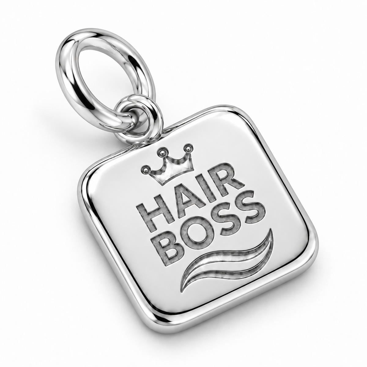 Hair Boss Dangle Charm | macro | sha256:bf2f36febac4bdf0eb9586d2210c9753e658796e5958d7863cd52fc71b3798fa