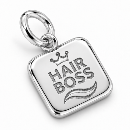 Hair Boss Dangle Charm | macro | sha256:bf2f36febac4bdf0eb9586d2210c9753e658796e5958d7863cd52fc71b3798fa