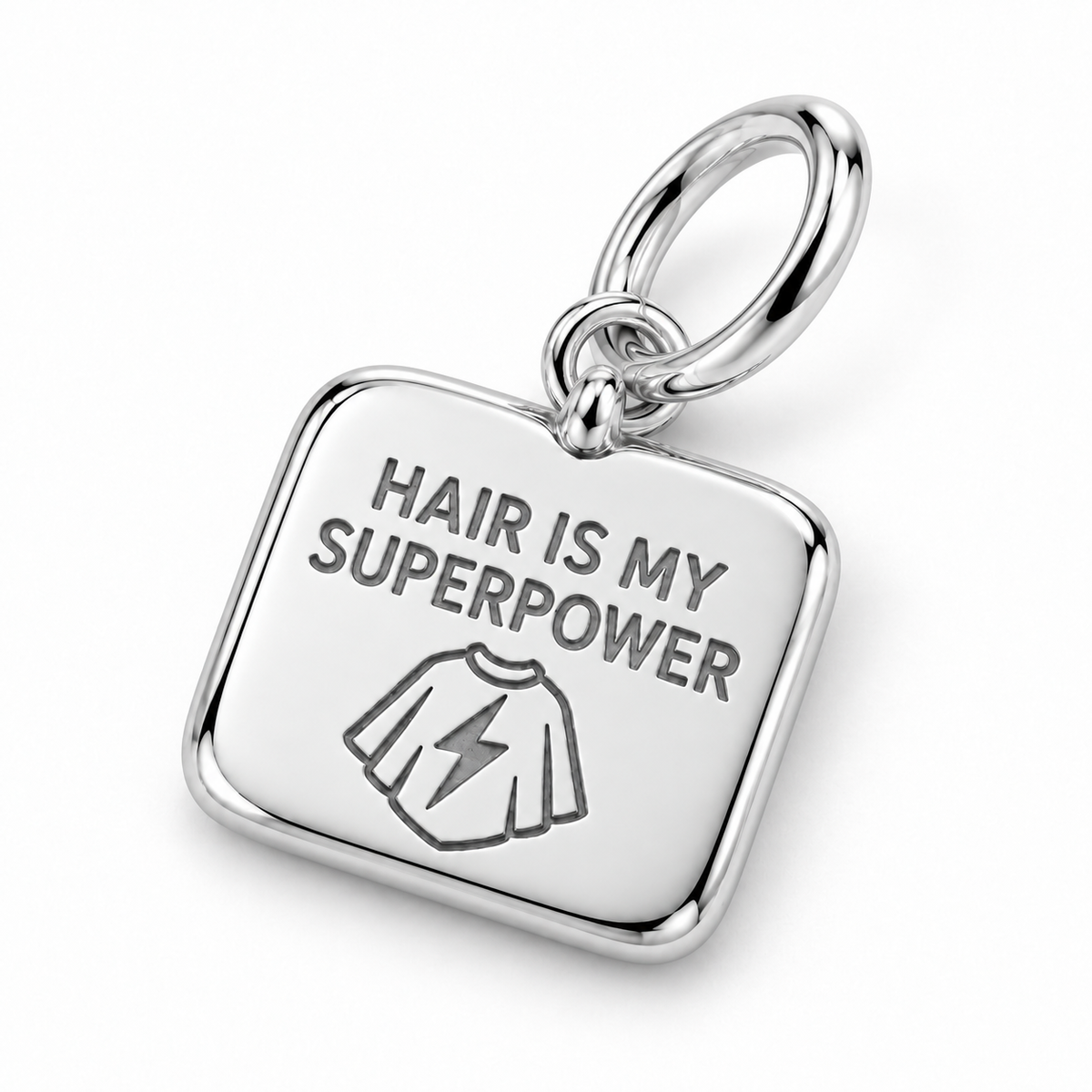 Hair Is My Superpower Dangle Charm | macro | sha256:652181723b00e774f533c1834d55da7d8774a4a76bf956a045ab476c2b784727