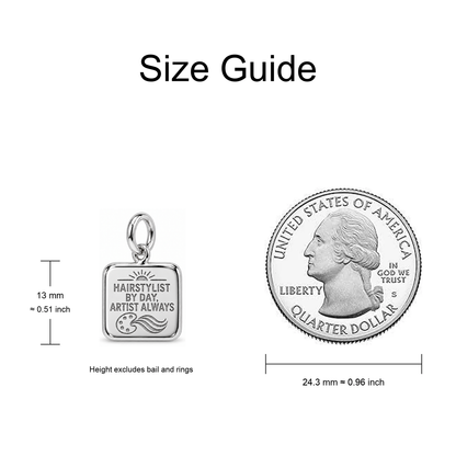 Hairstylist by Day, Artist Always Dangle Charm | size-guide | sha256:9897a697366ebb57162c2fb5e3a1fe82e6bff78f9b74d6c7a8fde7e8cae0eb15