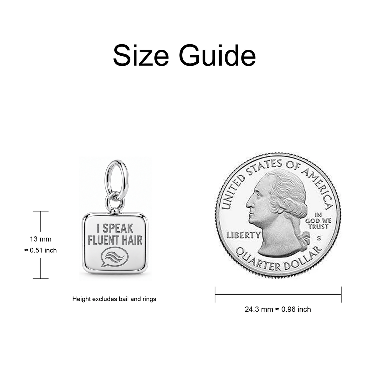 I Speak Fluent Hair Dangle Charm | size-guide | sha256:1de86e4690be471a3d6ec6b5e89e366923ac22c9e98262a81668be8db41b934b