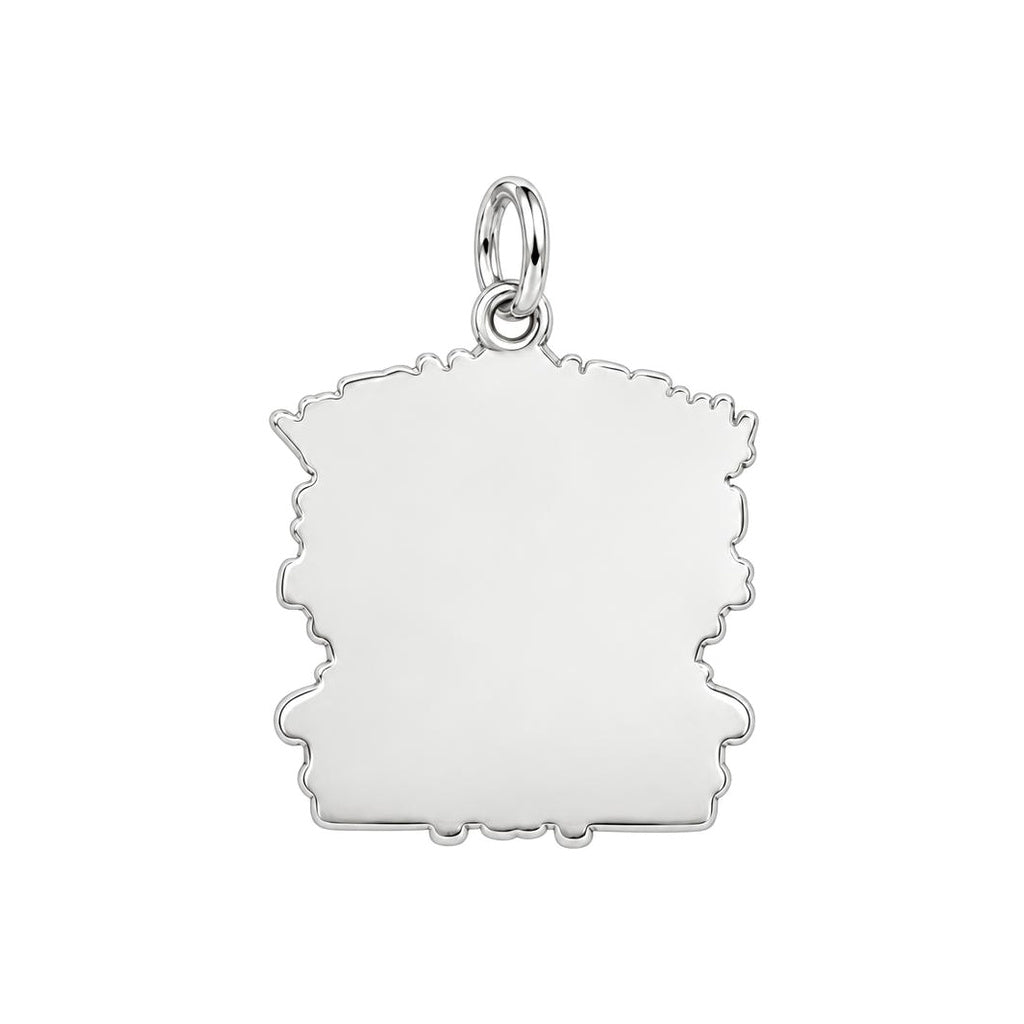 Hubby and Wifey Sofa Charm Bracelet – Personalized Couple Gift – back of the charm, engraving area