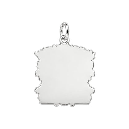 Hubby and Wifey Sofa Charm Bracelet – Personalized Couple Gift – back of the charm, engraving area