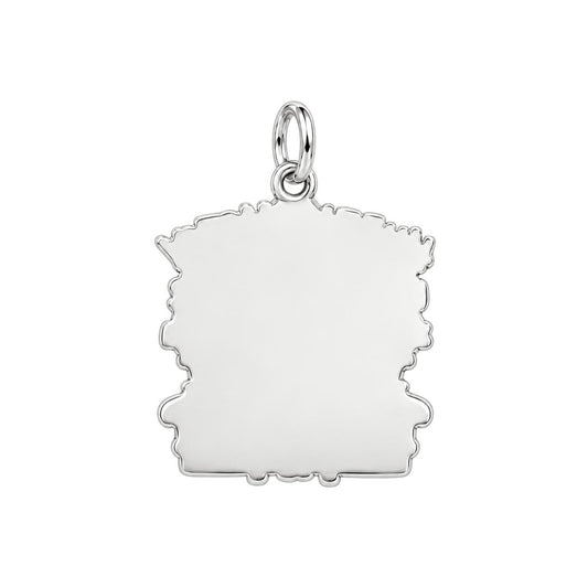 Hubby and Wifey Sofa Charm Bracelet – Personalized Couple Gift – back of the charm, engraving area