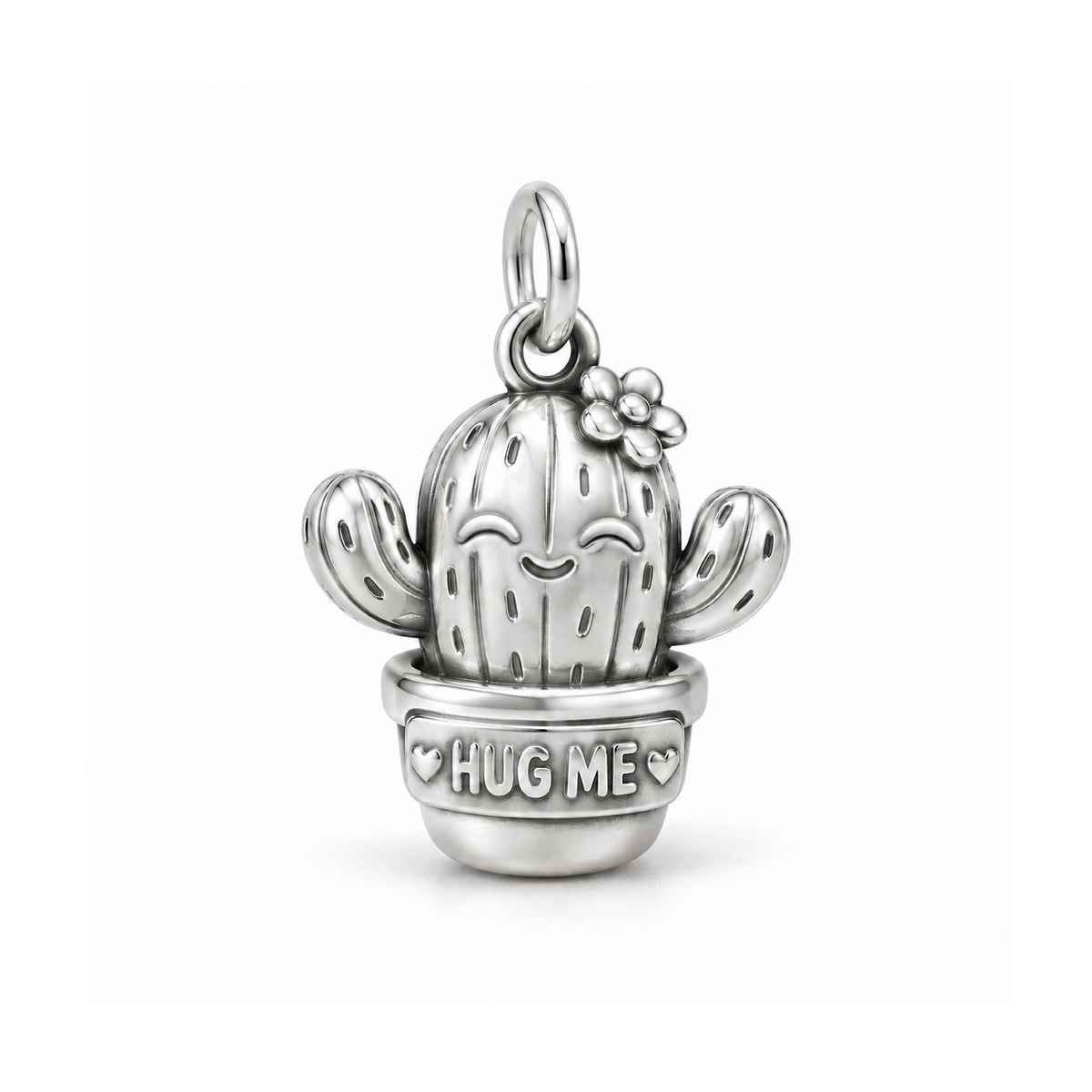 Hug Me Cactus Charm — Silver | charm-topics-remaining-444-2026-09-14 | topic-160