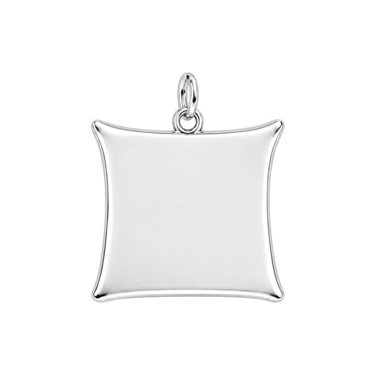 Hug This Pillow Portrait Charm Bracelet – Personalized Bereavement – back of the charm, engraving area