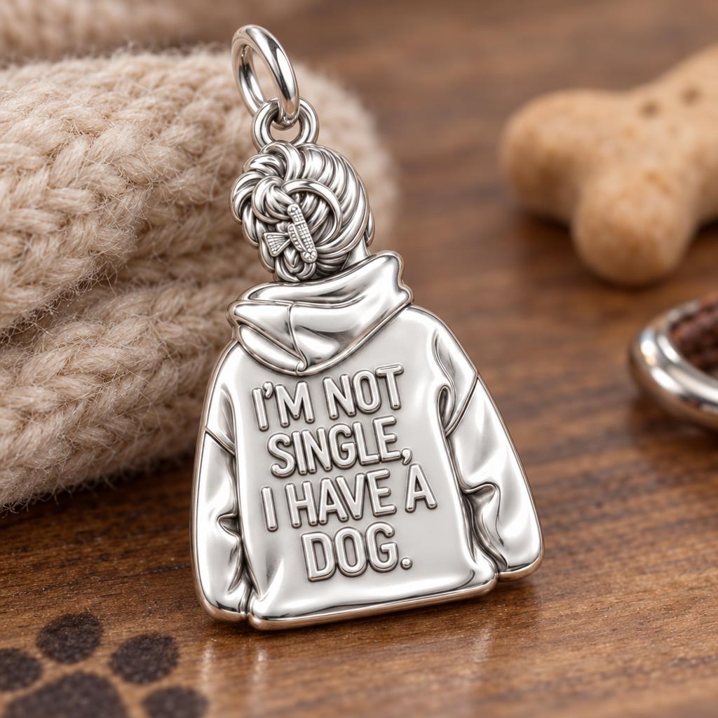 I Have a Dog Hoodie Charm and Polyester Cord Bracelet Set