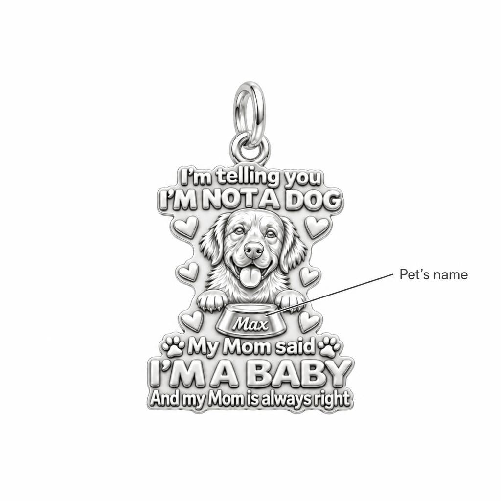 I'm A Baby Pet Charm Bracelet – Personalized Dog Mom Gift – personalization guide
