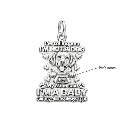 I'm A Baby Pet Charm Bracelet – Personalized Dog Mom Gift – personalization guide