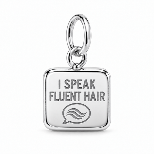 I Speak Fluent Hair Dangle Charm | Silver | sha256:03cfd67561b0237e31faf6d77d0c34f2708aebe1b973309b4461a72264235387