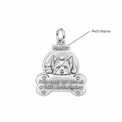 I Will Carry You With Me Charm Bracelet – Personalized Pet Gift – personalization guide