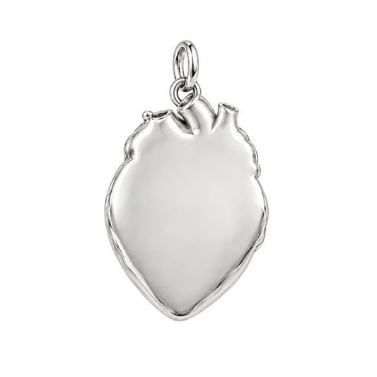 Jack Russell Terrier In My Heart Sleeping Pet Charm — back of the charm, engraving area