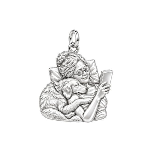 In my Retirement Time Bracelet – Personalized Nana Gift – silver charm, front view