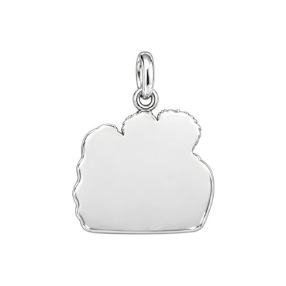 Infinite Love Family Charm Bracelet – Personalized Gift – back of the charm, engraving area