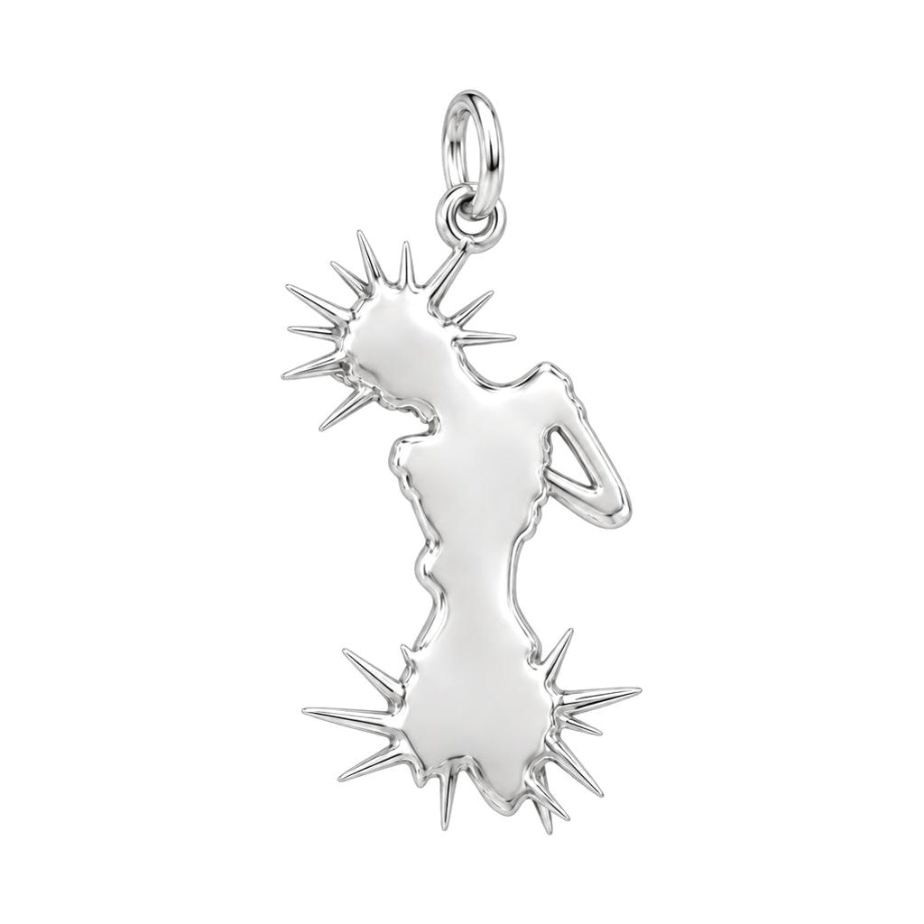 Inner Radiance Skeleton Charm Bracelet – Personalized Mom Gift – back of the charm, engraving area