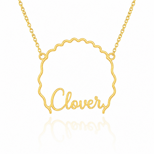 Irish Water Spaniel Whisper of Paws - Personalized Outline Your Pet's Face and Name Necklace
