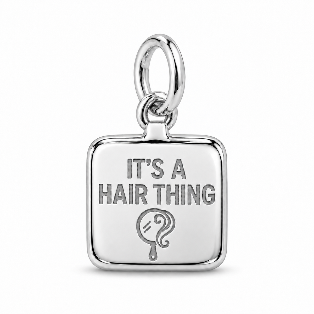 It's a Hair Thing Dangle Charm | Silver | sha256:faddbc662e6b17ee8c26b60d10206c9f25ec6e2ad00540da258053b50bbfc8cd