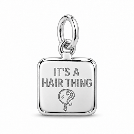 It's a Hair Thing Dangle Charm | Silver | sha256:faddbc662e6b17ee8c26b60d10206c9f25ec6e2ad00540da258053b50bbfc8cd