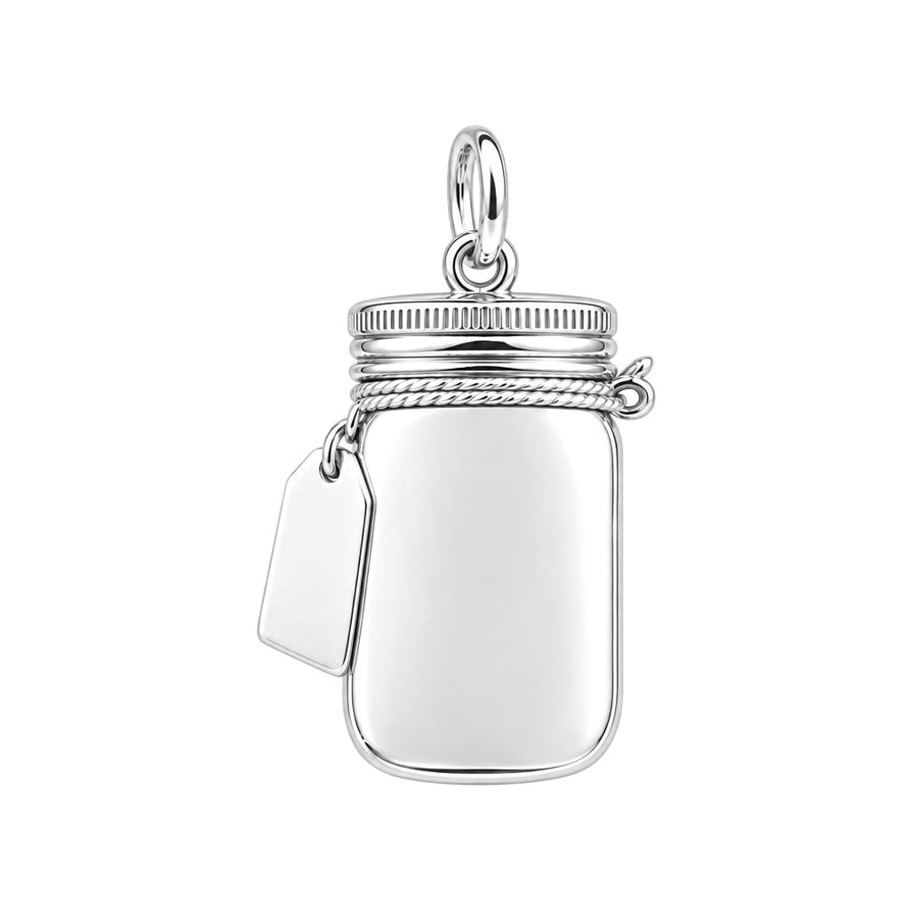 Jar of Fucks Charm Bracelet – Personalized Bestie Gift – back of the charm, engraving area