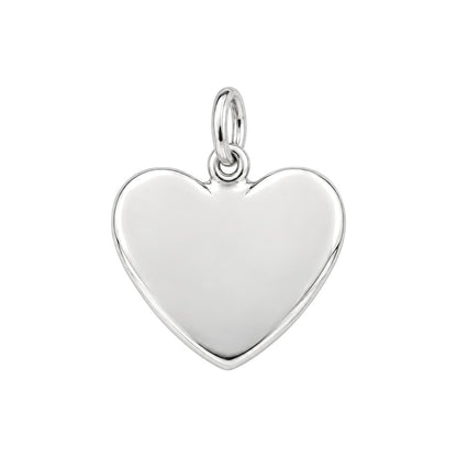 Jesus Heart Charm Bracelet – Personalized Christian Gift – back of the charm, engraving area