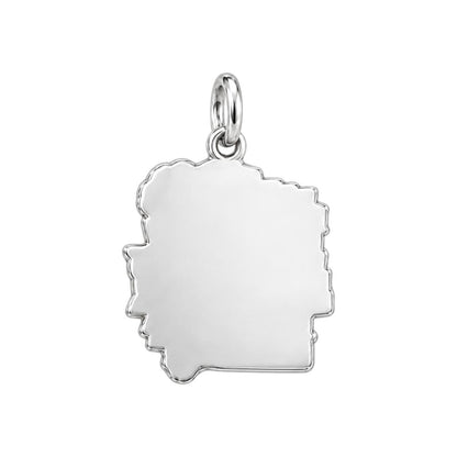 Just A Girl Reading Charm Bracelet – Personalized Book Lover Gift – back of the charm, engraving area
