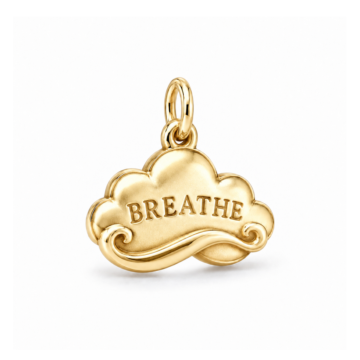 Just Breathe Cloud Charm — Gold | charm-topics-remaining-444-2026-09-14 | topic-330