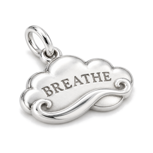 Just Breathe Cloud Charm — Silver Super Macro | charm-topics-remaining-444-2026-09-14 | topic-330