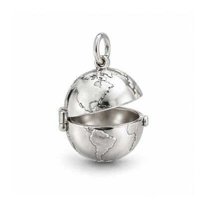 Keepsake Globe Charm — Silver | charm-topics-remaining-444-2026-09-14 | topic-213