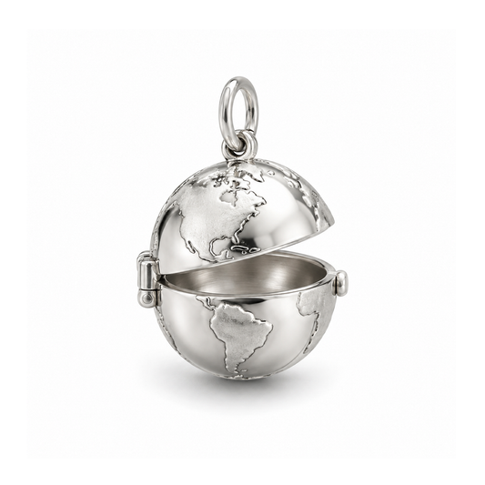 Keepsake Globe Charm — Silver | charm-topics-remaining-444-2026-09-14 | topic-213