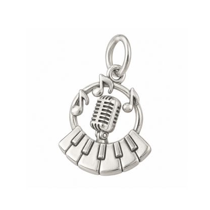 Keyboard and Halo Charm — Silver — 50-works-silver-20260916-169