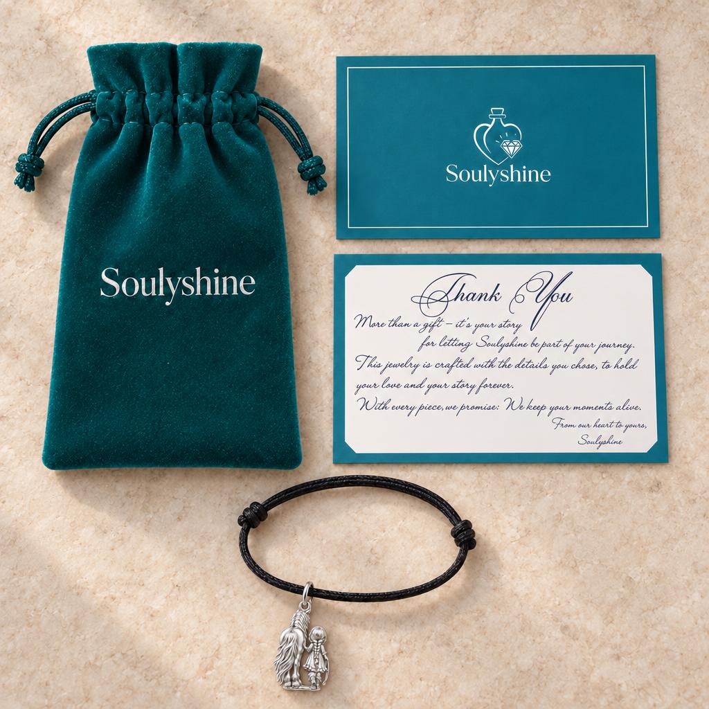 Kindred Spirits Horse and Girl Charm Keychain – Soulyshine velvet pouch and gift card