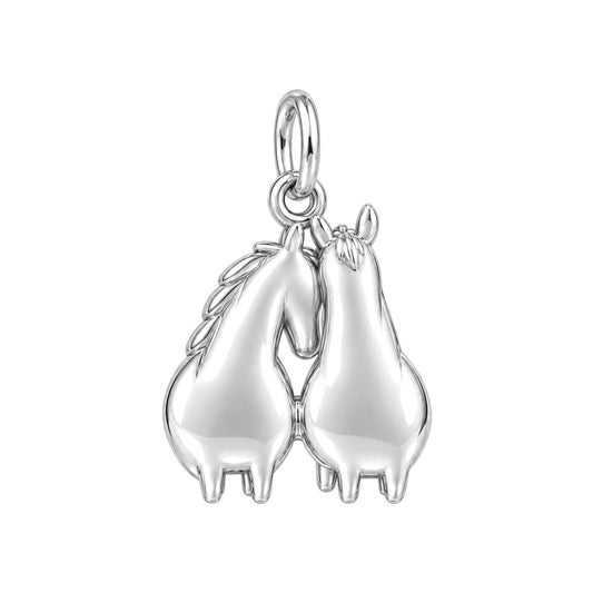 Kindred Spirits Horses Charm Bracelet – Personalized Horse Lover Gift – back of the charm, engraving area