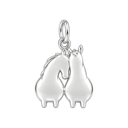 Kindred Spirits Horses Charm Keychain – back of the charm, engraving area