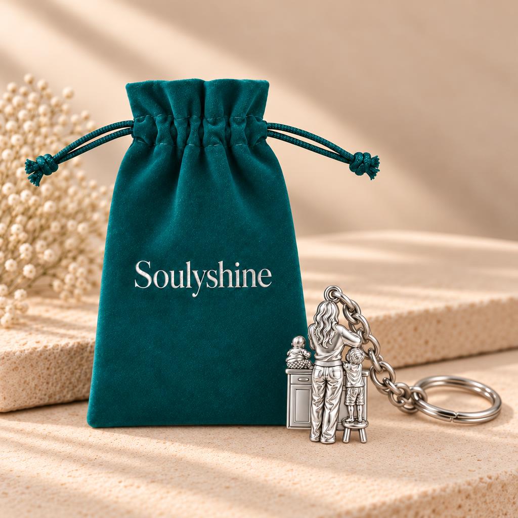 Kitchen Counter Moments Charm Keychain – Soulyshine velvet gift pouch