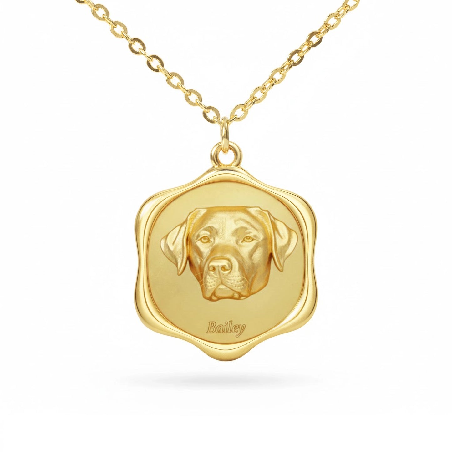 Soulyshine Labrador Retriever Precious Paw - Upload Pet Portrait Photo Necklace